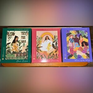 Bundle Jigsaw Puzzles 500 pc Plant Babies*Women of the World*Radiate Positivity